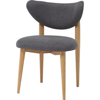 Jídelní židle Dubové křesílko Moon šedé