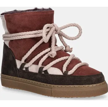 Dívčí sněhule Dětské semišové sněhule Inuikii PATCHWORK růžová barva, 3001.003.0072 3001.003.0072.G 34X, EUR 38