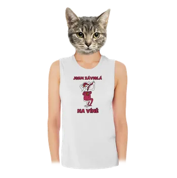 Bastard Závislý na víně dámské tílko volné White