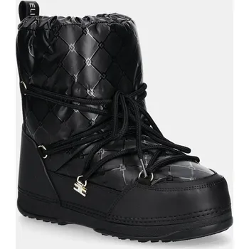 Dívčí sněhule Dětské sněhule Elisabetta Franchi černá barva, F4A6-E0457 F4A6.E0457.35.38 99X, EUR 36