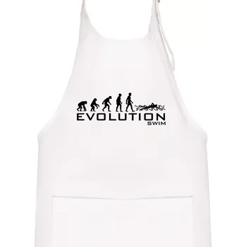 Kuchyňská zástěra Evoluce Swim - Dětská zástěra na vaření - Univerzální velikost ( Bílá )