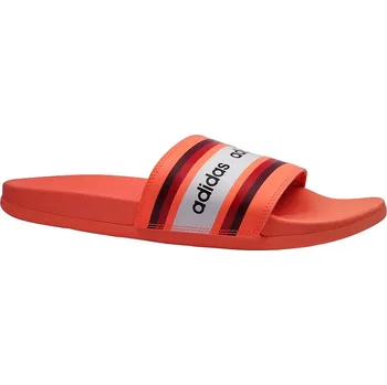 Dámské pantofle Letní obuv pro volný čas-pantofle, Adidas, Adilette Comfort, oranžovo-bílá: Oranžová Syntetika 29 44 EU (F) 44 1/2 G - standardní šíře (21762-21763)