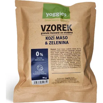 Krmivo pro psa Yoggies Hypoalergenní kozí maso a zelenina; 90 g