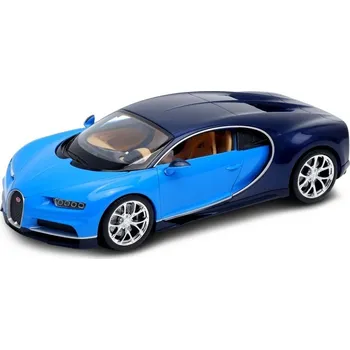 Výuková hračka Welly Bugatti Chiron 1:24 zlato-černé