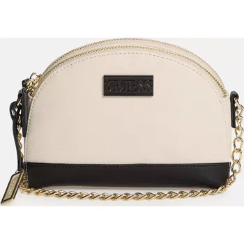 GUESS dámská kabelka, crossbody Sabrina mléčná se zipy