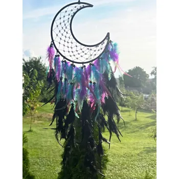 Lapač snů Magieprirody.cz Lapač snů Měsíc – kouzelný amulet noční ochrany #ZB333