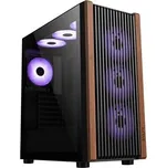 1stCOOL skříň G6 Noble, Mid Tower, ATX, AU, Průhledná Bočnice, 4x 120mm ARGB Fan, Černá