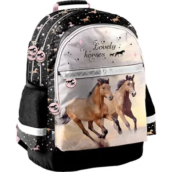 Školní batoh PASO Školní batoh Lovely Horses – ergonomický batoh pro dívky s motivem koní