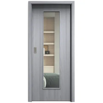 Interiérové dveře SAPELI ELEGANT KOMFORT M55 - CPL LAMINÁT - POSUVNÉ DVEŘE VČ. ZÁRUBNĚ - Dub zimní Průchozí šířka (cm): 120, Průchozí výška (cm): 197, Typ skla: Čiré sklo