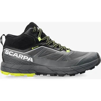 Pánská treková obuv Nástupové boty Scarpa Rapid Mid GTX - anthracite/acid lime/acid lime