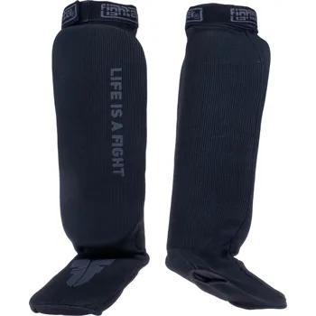 Chránič holeně pro bojový sport Látkové chrániče holení a nártů Fighter - černá, FSG1401-02 S