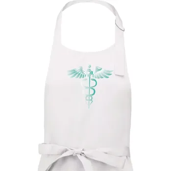 Kuchyňská zástěra Hrdinové zdravotnictví - logo (Pecka design) - Dámská zástěra na vaření - Univerzální velikost ( Bílá )