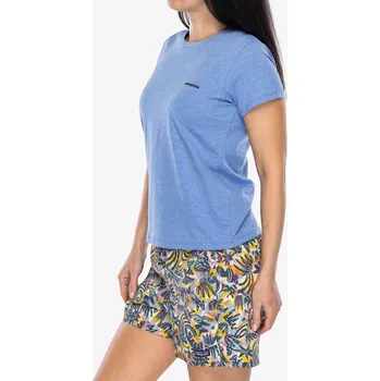 Dámské tričko Dámské tričko s potiskem Patagonia P-6 Logo Responsibili-Tee - abundant blue