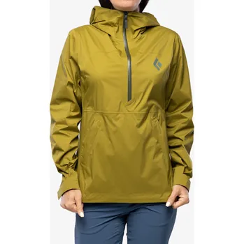 Dámská větrovka Dámská bunda do deště Black Diamond Stormline Stretch Anorak - camp green