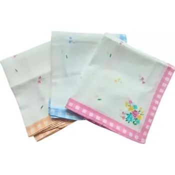 Látkový kapesník Etex kapesníky Kytky vzor H dámské