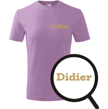 Chlapecké oblečení Fialové dětské tričko Didier - dárek pro malého fotbalistu - fotbalový dárek - barva fialová - velikost 10let