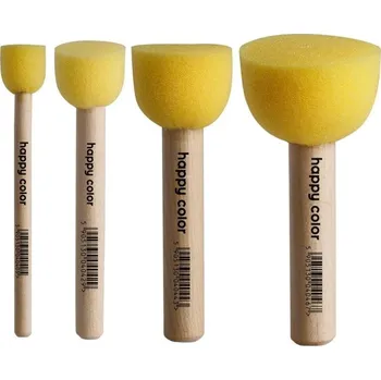 Umělecký štětec happy color Štětce pěnové tupovací v sadě (4ks)