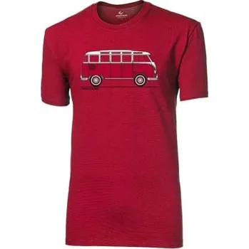 Pánské tričko BARBAR "BULLI" pánské triko s bambusem višňová L