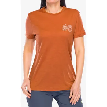 Dámské tričko Icebreaker Merino 150 Tech Lite SS Tee Adventure Ride - dusty clay