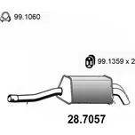 Zadní tlumič výfuku ASSO 28.7057