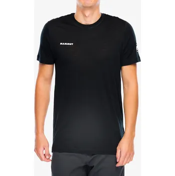 Pánské tričko Merino triko Mammut Tree Wool FL T-Shirt - black/black