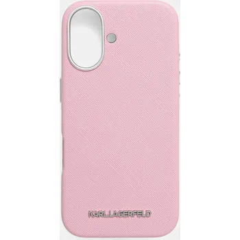 Obal na telefon Karl Lagerfeld iPhone 16 KLHMP16SPSAFWMCP růžová 30X, vel. ONE SIZE