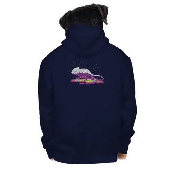 Pánská mikina Bastard Odkryté tajemství pánská mikina na zip Navy