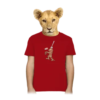 Chlapecké tričko Bastard Špagety dětské tričko Red