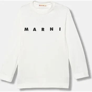 Pánské tričko Bavlněné tričko Marni MT291U T-SHIRT béžová barva, s potiskem, M01603 00X, vel. 132