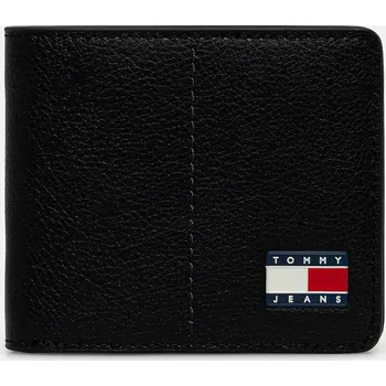 Peněženka Peněženka Tommy Jeans pánská, černá barva, AM0AM13699 99X, vel. ONE SIZE
