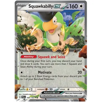 Karetní hra Pokémon TCG Squawkabilly EX 169/193