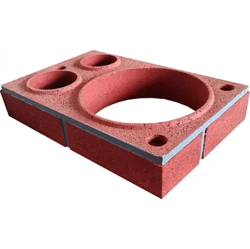 Komín Prstenec barevný Vario TK3HB TOP 570x380x100mm Barva prstenců: červená