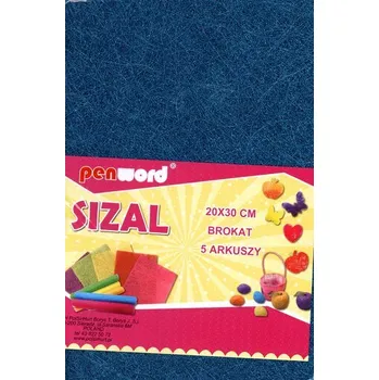 Set školních potřeb Sizal w arkuszach brokat j.niebieski 20x30 "5
