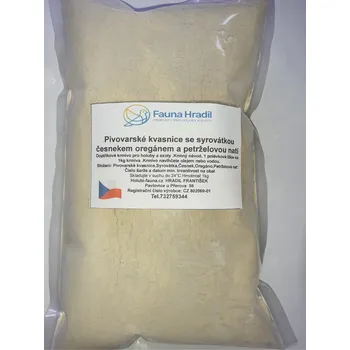 Fauna Hradil Pivovarské kvasnice odhořčené se syrovátkou, česnekem, oregánem a petrželovou natí Hmotnost: 1 kg