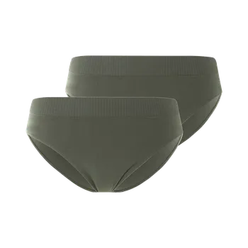 Kalhotky esmara® Dámské bezešvé kalhotky, 2 kusy (khaki, XL(48/50))