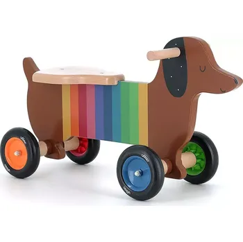 Odrážedlo Vilac Dřevěné odrážedlo Barevný pejsek