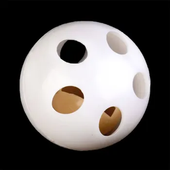 Pro Háčkování Chrastítko kulička bílá 38 mm