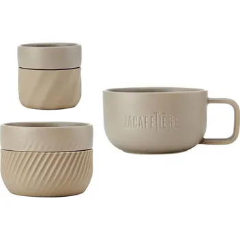 La Cafetière Sada hrnků, béžová, 3 ks