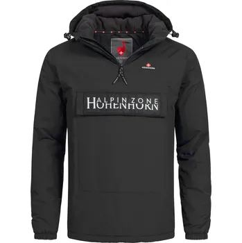 Pánská casual bunda HÖHENHORN Pánská přechodná větrovka s přední kapsou HOHENHORN Allesso Barva: Černá, Velikost: M