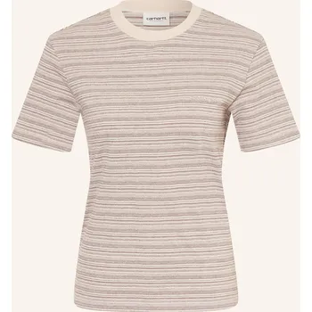 Dámské tričko Carhartt Wip Dámské Tričko Gellar, tmavě hnědá / béžová, 36