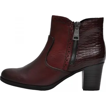 Dámská zimní obuv Dámská kotníková obuv Y8965-35 Rieker vínové Barva: červená, Velikost: 41