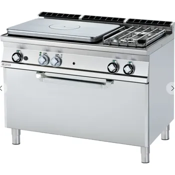 Sporák Plynový sporák tálový 120 s elektrickou troubou TPF2-712GPE RM GASTRO - 5 zón