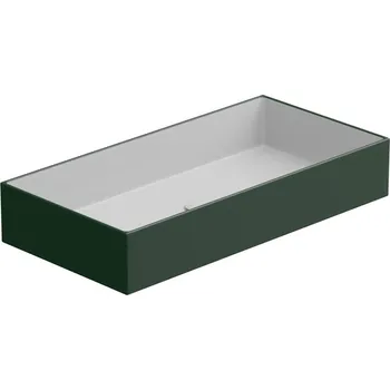 Umyvadlo na desku Zenith FS 80 keramické, dvoubarevný, 80x40 cm, ZELAVFS80BI000036