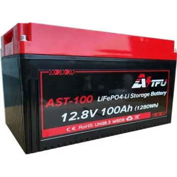 AST LiFePO4 lithiová baterie s BMS, 12,8 V 100 Ah