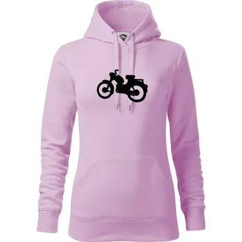 Dámská mikina Pařez - Mikina dámská Cape s kapucí - S ( Orchid )