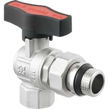 Vodovodní kohout Rohový kulový kohout 3/4" se šroubením, motýl GOLD (GRDA02)