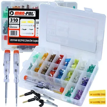 Autoelektronika MAR-POL Sada automobilových pojistek s testerem 310ks 61161&nbsp;M66502