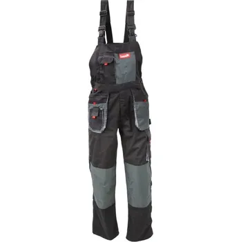 Kšandy Tvardy Pracovní kalhoty na šle S 12022 T01020-S černá