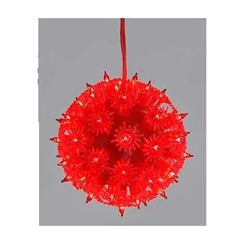 Vánoční dekorace Světla vánoční koule červená100 žárovek 15 cm