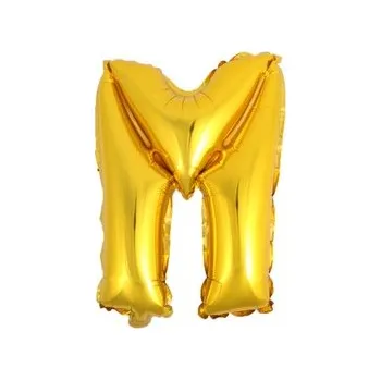 Balónek Balon Litera "M" złoty 81cm (32")